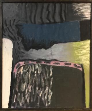 Blauw en grijze vlakken