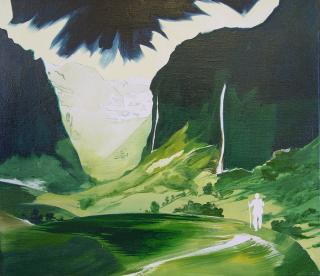 Below the source