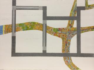 Stad/huis(collage)