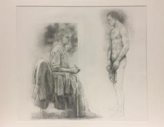 Schilder en model